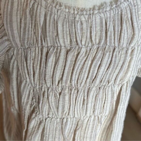 ZARA Kids | Beige | SMOCKED DRESS - Picture 10 of 12